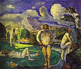 Paul Cezanne Famous Paintings - The Bathers Resting